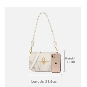 Nová luxusná dámska plisovaná crossbody a ramenná kabelka s oblakmi