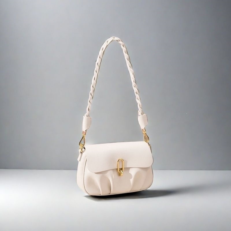 Geantă de damă nouă, lux pentru vară, geantă mică crossbody cu pliuri în stil noros