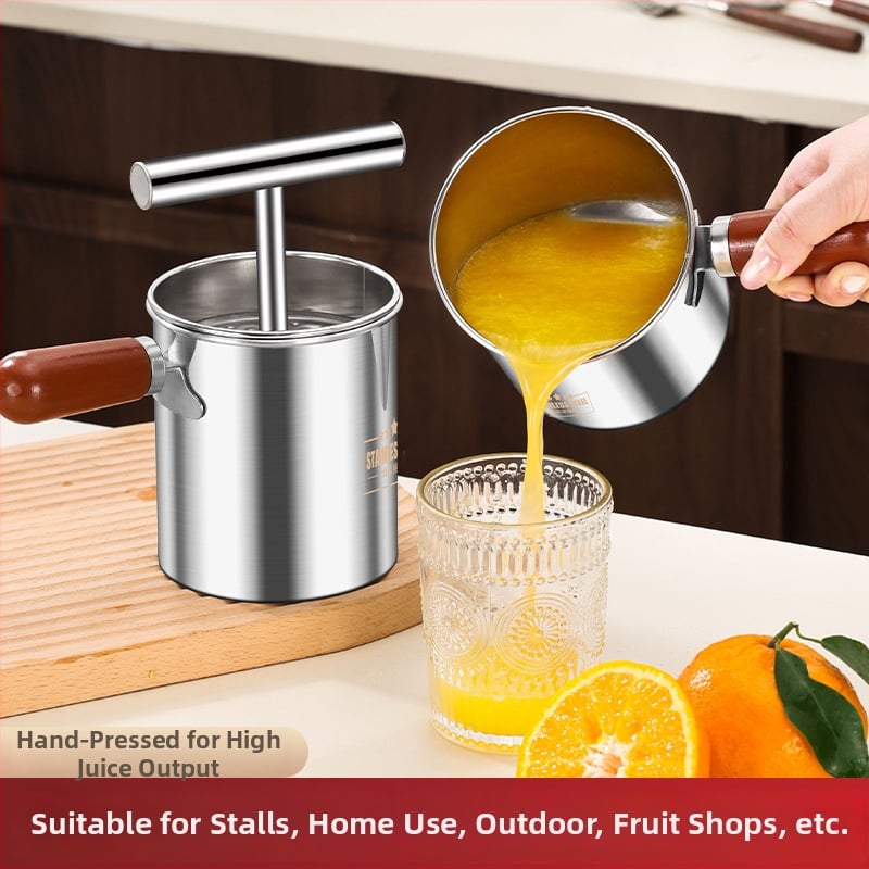 Sucător manual din oțel inoxidabil pentru lămâi, cu filtru