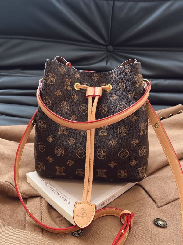 Geantă bucket imprimată pentru femei, curea de umăr crossbody