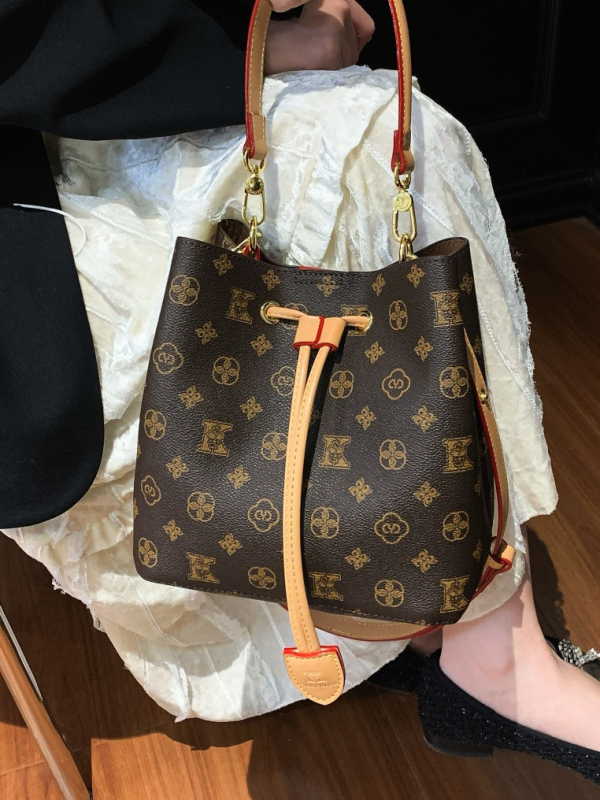Geantă bucket imprimată pentru femei, curea de umăr crossbody