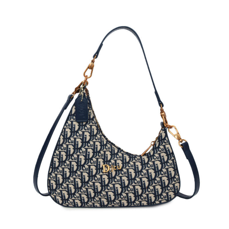 Geantă Dumpling cu broderie, geantă retro subraț, mică geantă în formă de lună, pentru femei, model vintage, geantă de umăr și crossbody, lux ușor