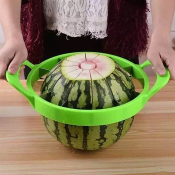 Nagy rozsdamentes acél dinnye- és cantaloupe-szeletelő
