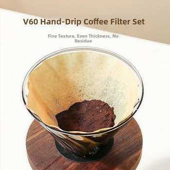 V60 konusos kávéfőző filterpapír kézi készítéshez, élelmiszer-minőségű