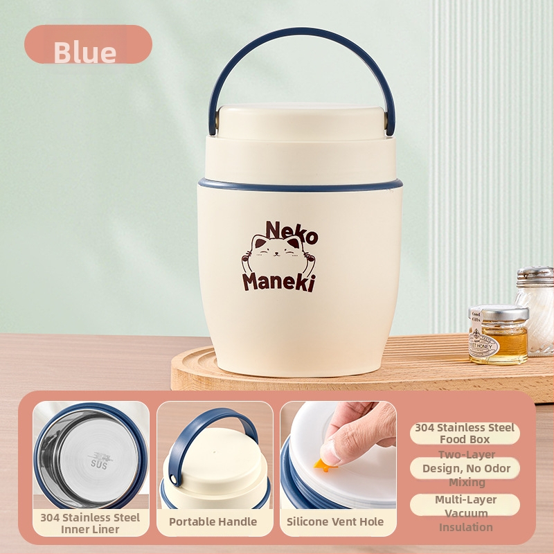 Cutie de prânz izolată din oțel inoxidabil, 1,8 L, cu încălzitor de supă