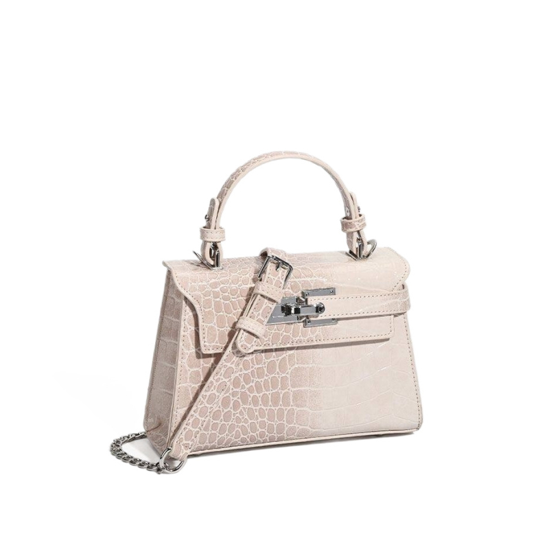 Geantă Kelly pentru femei, textură de crocodil, model 2026, lux ușor, potrivită pentru umăr sau crossbody