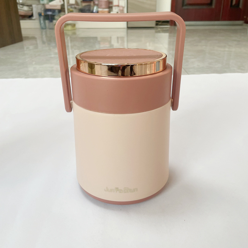 Cutie de prânz termoizolată din oțel inoxidabil, trei straturi, 2L, pentru angajați și studenți, recipient portabil pentru mese acasă