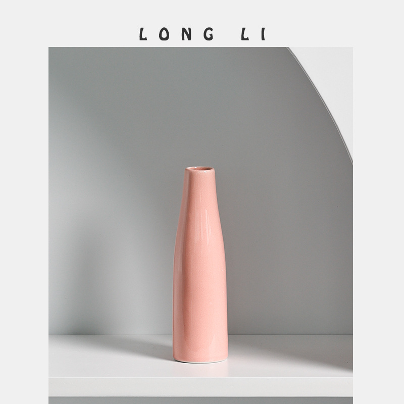 Vază ceramică creativă pentru casă și birou, vas hidroponic decorativ, ceramică realizată manual