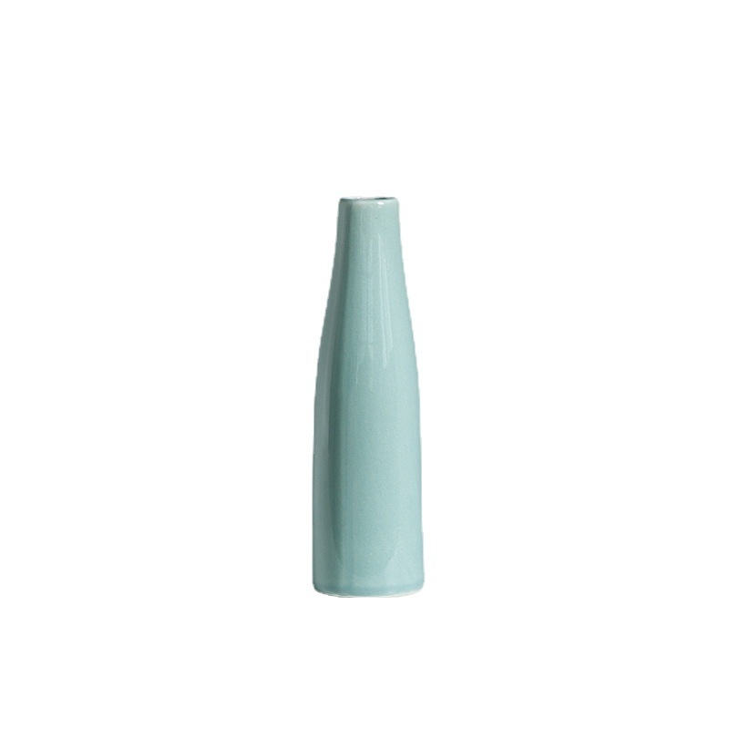 Vază ceramică creativă pentru casă și birou, vas hidroponic decorativ, ceramică realizată manual
