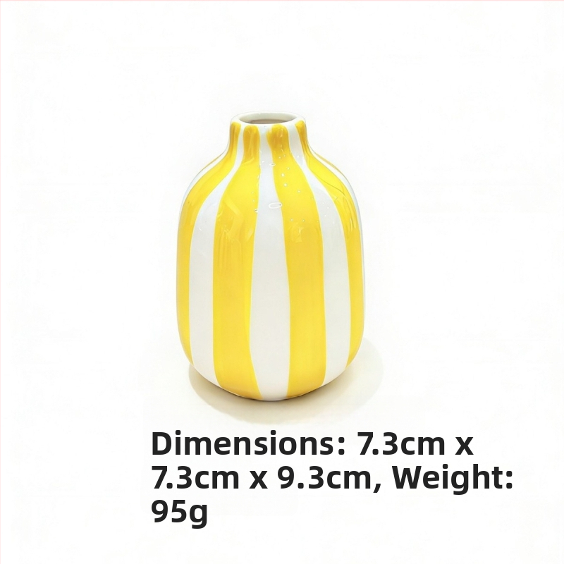 Vază ceramică albastră, stil nordic minimalist, cu model diamant, pentru aranjamente florale, decor sufragerie