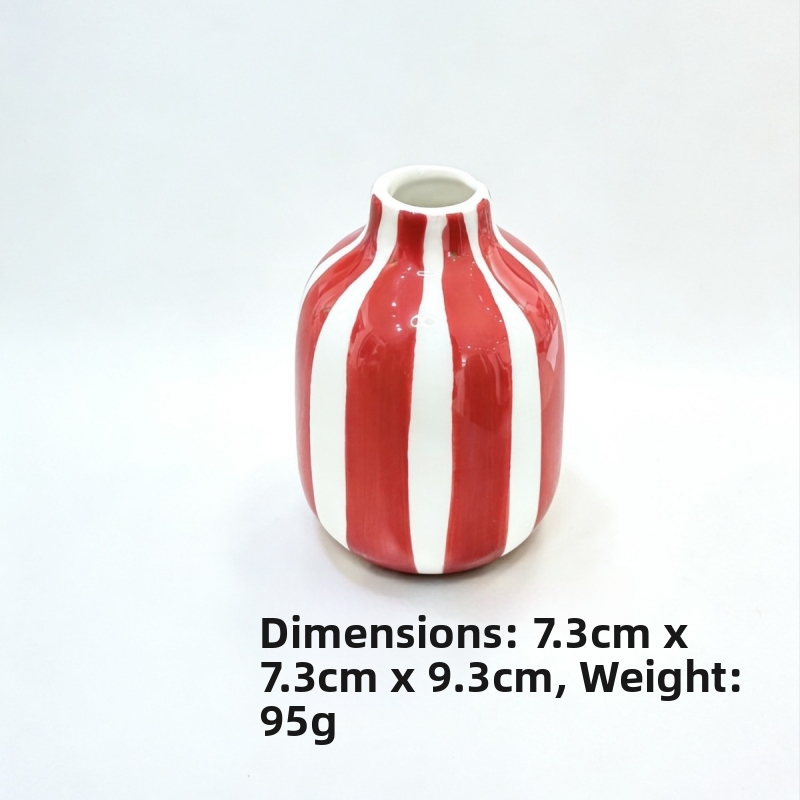 Vază ceramică albastră, stil nordic minimalist, cu model diamant, pentru aranjamente florale, decor sufragerie