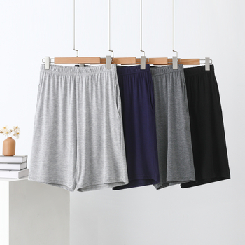 Pantaloni de relaxare pentru bărbați, vară, modal și bumbac, ușori, croială lejeră, plus size, îmbrăcăminte de casă