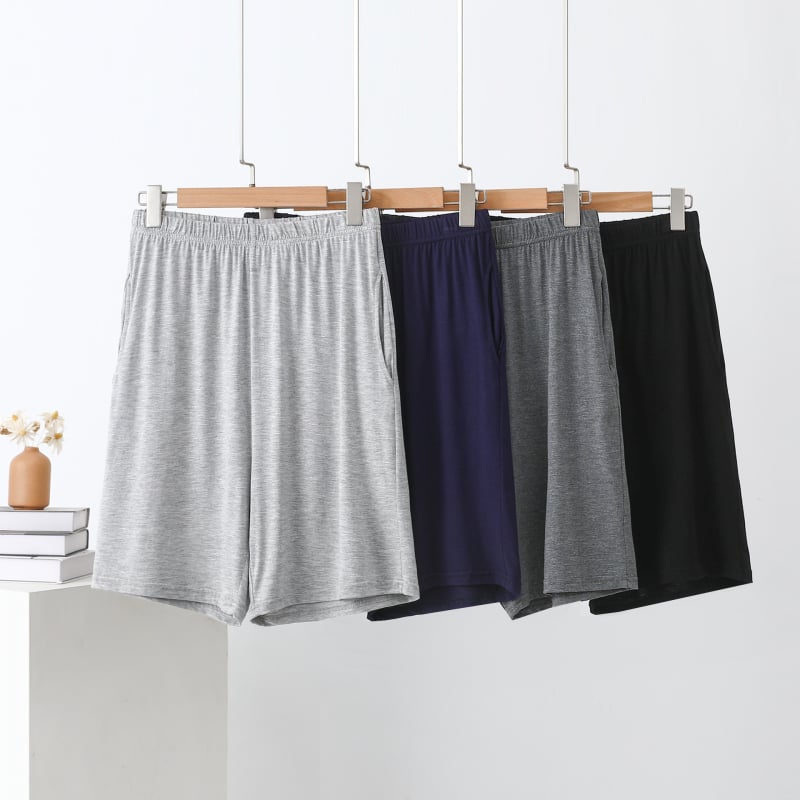 Pantaloni de relaxare pentru bărbați, vară, modal și bumbac, ușori, croială lejeră, plus size, îmbrăcăminte de casă