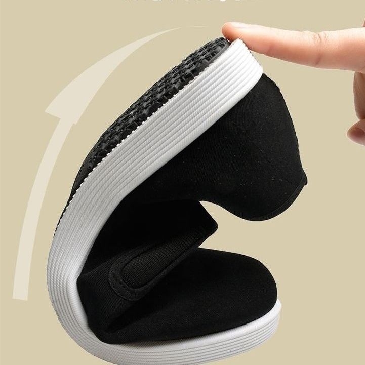 Pantofi de drumeție pentru bărbați din pânză, respirabili, casual de lucru, slip-on, antiderapante