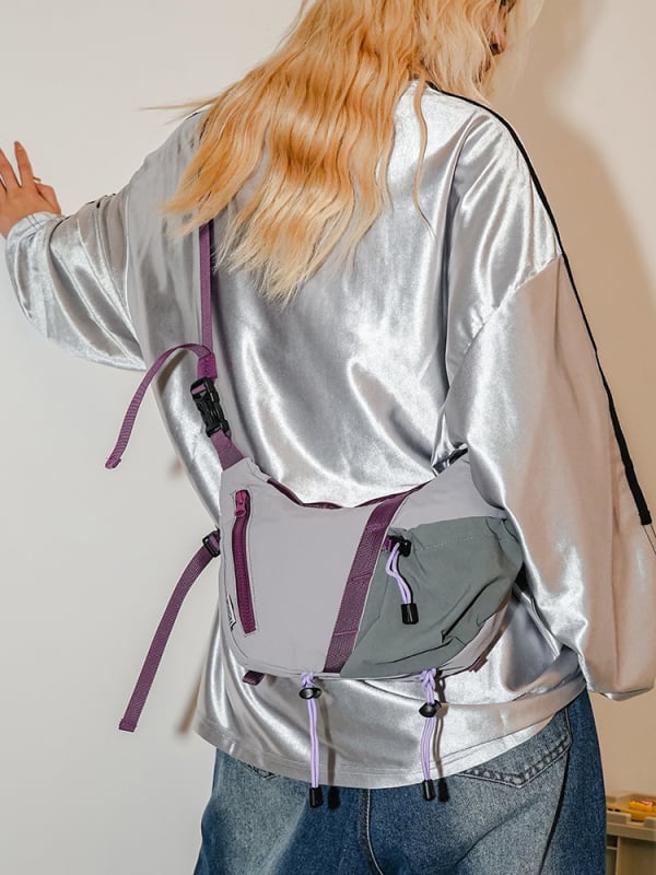 Geantă crossbody dumpling pentru exterior, funcțională, capacitate mare, pentru călătorii și muncă