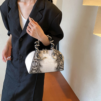 Geantă de femei din PU cu textură piatră, retro și versatilă, crossbody și mână