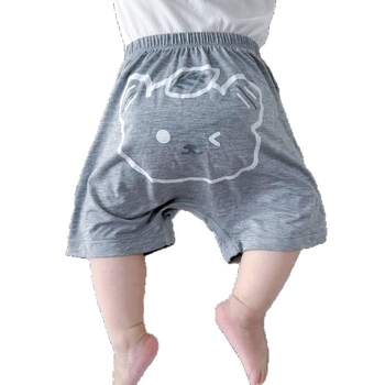Pantaloni scurți din modal pentru vară, bebeluți, unisex, imprimeu animal, ușori, talie medie, 0-12 luni