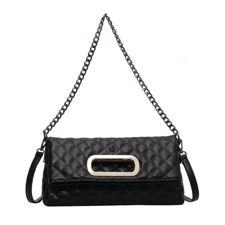 Geantă crossbody de lux pliabilă pentru femei, 2026 cu quilt diamantat și curea din lanț