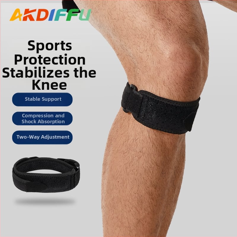 Nouă protecții pentru genunchi sport, absorbție a șocurilor și compresie, bandă pentru patelă, respirabile, ajustabile pentru bărbați și femei
