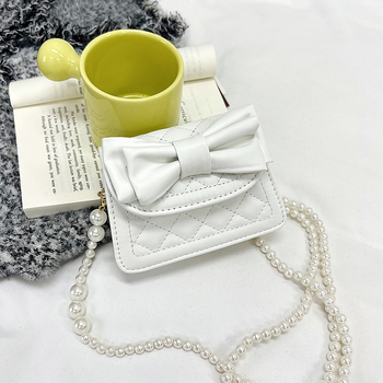 Geantă cu lanț de perle pentru femei, textură fashion vară 2023, mică geantă pătrată de mână