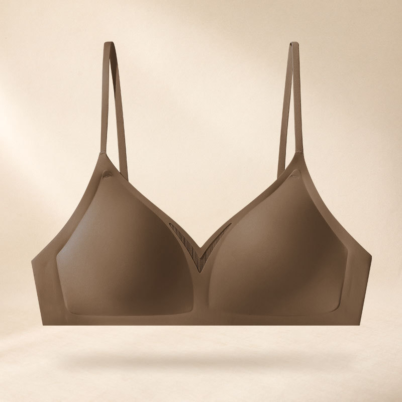 Sutien fără cusături pentru sân mic, efect push-up, bretele încrucișate, spate deschis, confortabil, cu cupă netedă