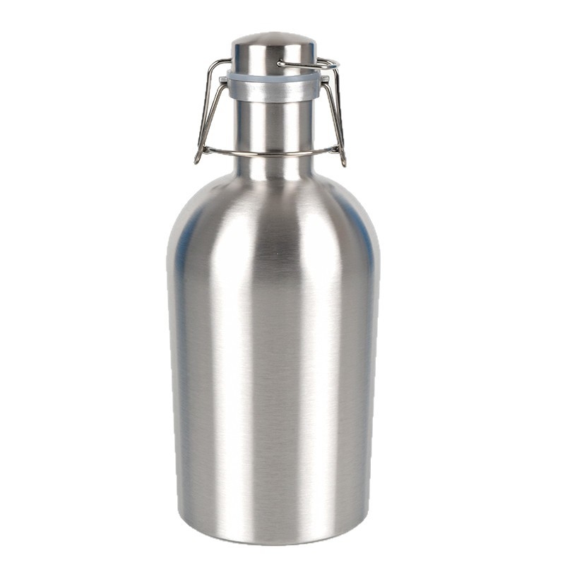 304 rozsdamentes acél, egyszintes falú sportos vízpalack, 64oz/2L, kültéri készlet
