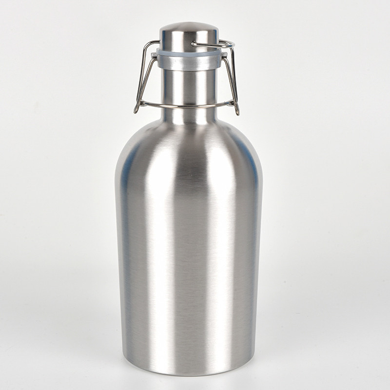 304 rozsdamentes acél, egyszintes falú sportos vízpalack, 64oz/2L, kültéri készlet