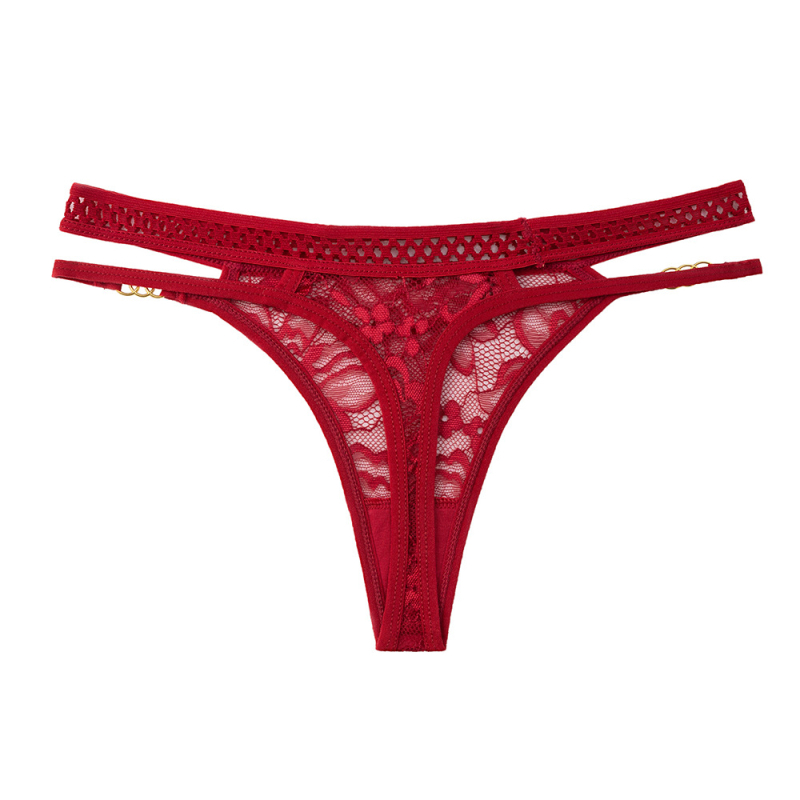 Tanga din dantelă, sexy, din nylon, talie joasă, T-back