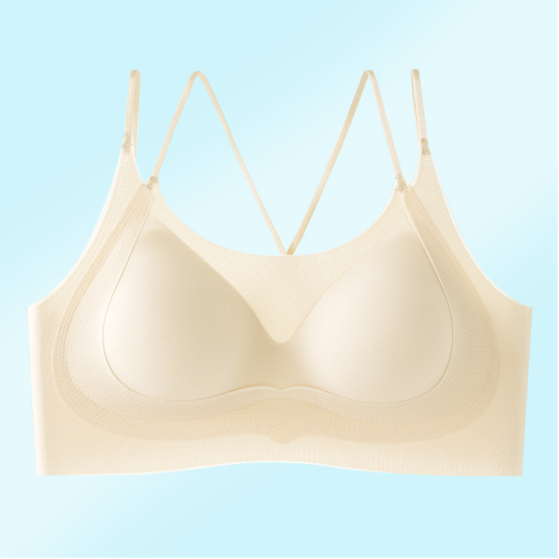 Sutien gel cu perne pentru adunarea sânilor pe lateral, fără cusături, fără sârmă, susținere a spatelui