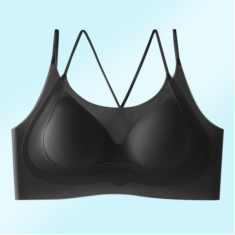 Sutien gel cu perne pentru adunarea sânilor pe lateral, fără cusături, fără sârmă, susținere a spatelui