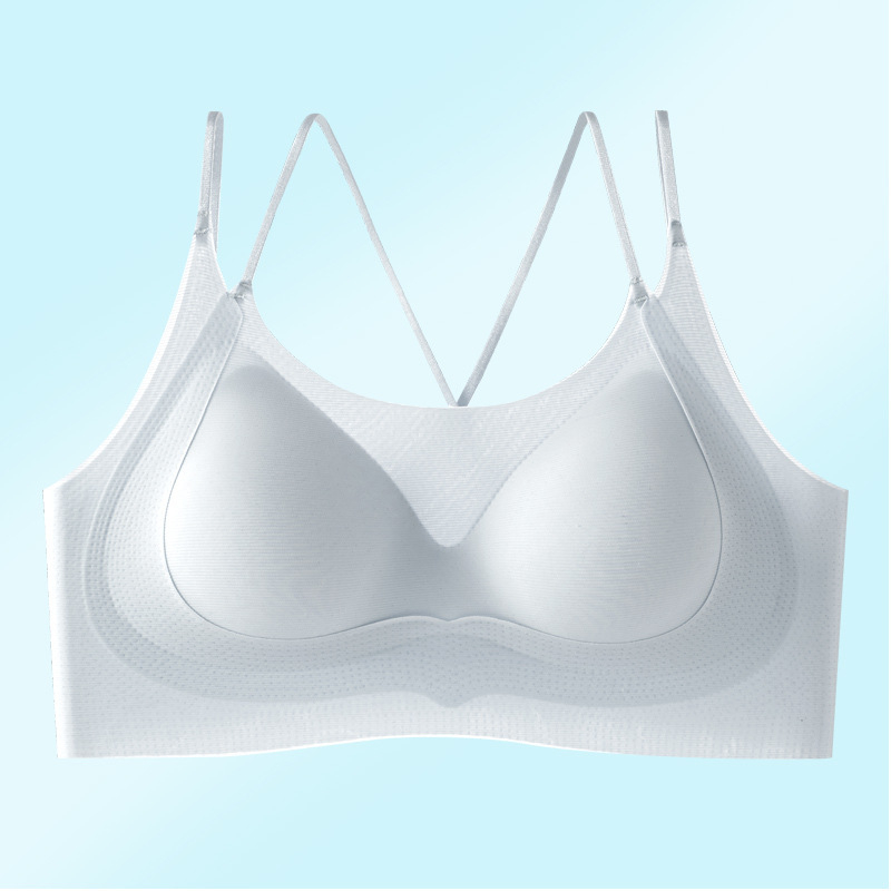 Sutien gel cu perne pentru adunarea sânilor pe lateral, fără cusături, fără sârmă, susținere a spatelui