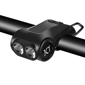 Lumină pentru bicicletă cu claxon și încărcare USB-C, două în unu, pentru biciclete de munte și de drum