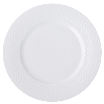 Farfurie ceramică de înaltă calitate pentru bucătărie occidentală, uz casnic, farfurie pentru steak, farfurie plată minimalist-creativă cu model tip grilă, farfurie pentru paste, veselă în stil european.