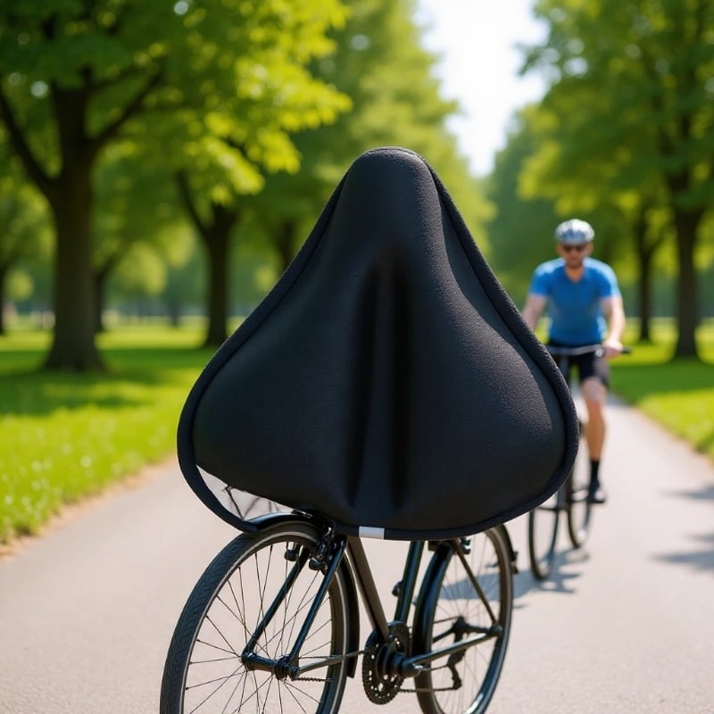 Husă de șa pentru bicicletă, silicon moale, groasă, pentru MTB și biciclete de șosea
