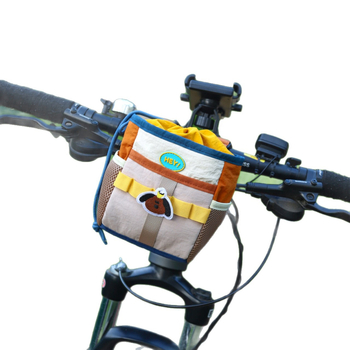 Geantă de ghidon pentru bicicletă, impermeabilă, spațiu de depozitare pentru sticlă de apă și echipament