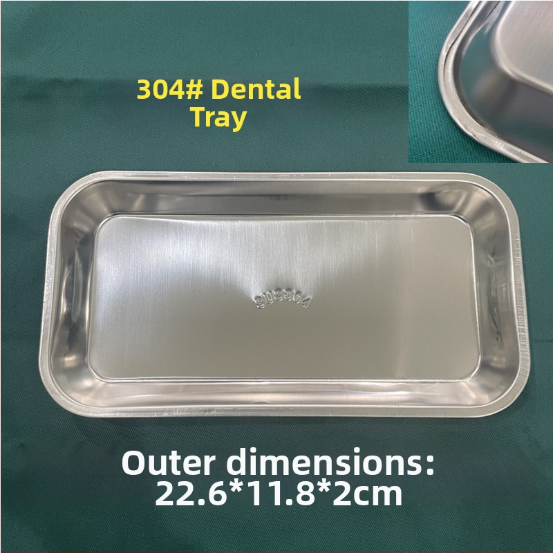 Tácka na nástroje z nehrdzavejúcej ocele 304 v tvare obličky a chirurgická sterilizačná tácka, zubná miska, moderná minimalistická