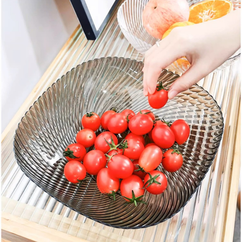 Farfurie de fructe pentru sufragerie – platou de fructe elegant, pentru gustări, masă de cafea și birou