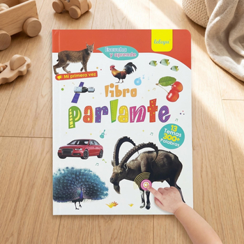 Tong Belle Carte de citire bilingvă spaniolo-engleză cu atingere și sunet pentru copii 0-6 ani