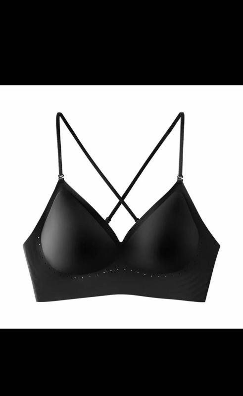 Sutien invizibil fără bretele, cupe ultra-subțiri modelate, fără cusături, material respirabil, bretele detașabile