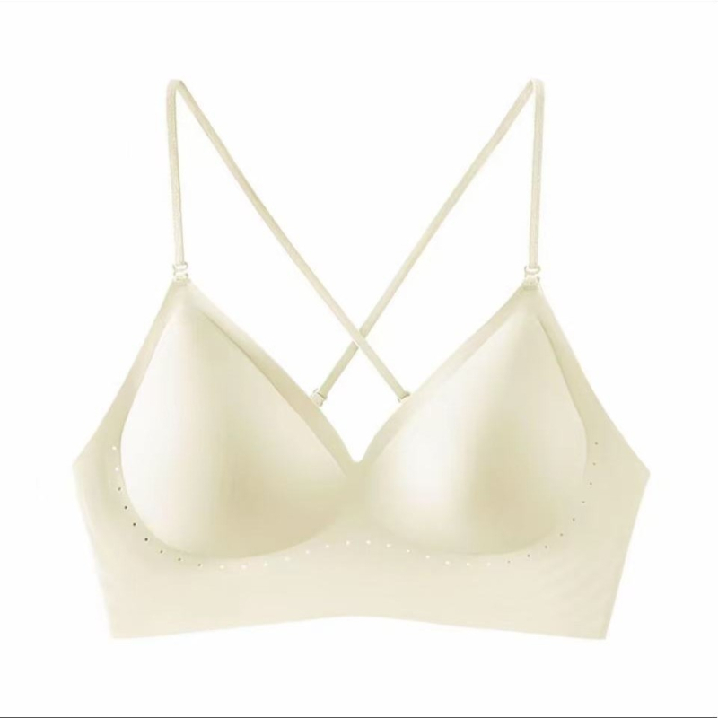 Sutien invizibil fără bretele, cupe ultra-subțiri modelate, fără cusături, material respirabil, bretele detașabile