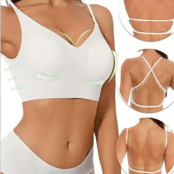 Sutien fără cusuri, fără spate, pentru femei, formă U subțire, halter, invizibil, purtare multiplă, în opt culori