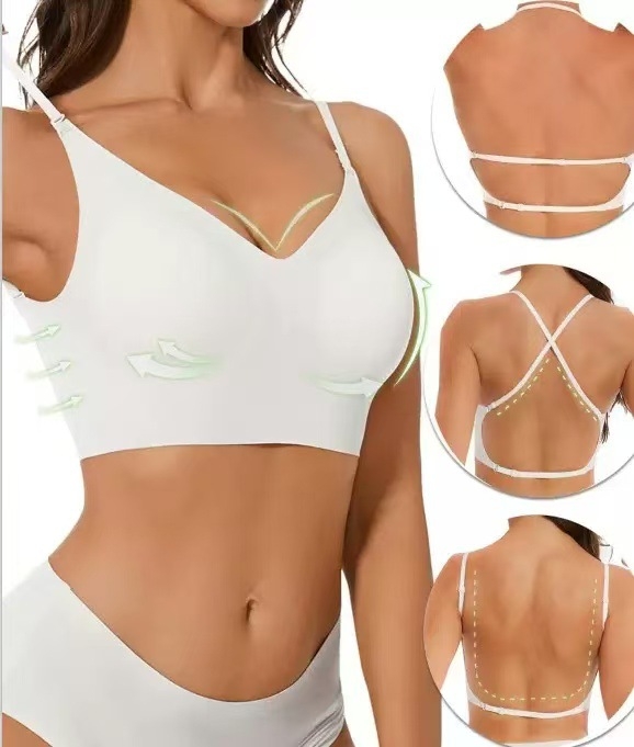 Sutien fără cusuri, fără spate, pentru femei, formă U subțire, halter, invizibil, purtare multiplă, în opt culori