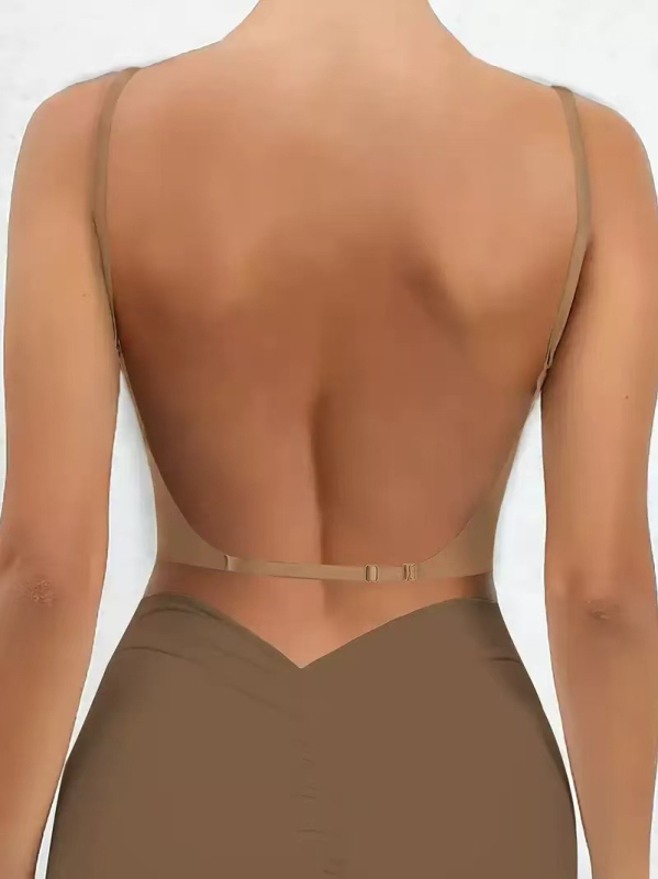 Sutien fără cusuri, fără spate, pentru femei, formă U subțire, halter, invizibil, purtare multiplă, în opt culori