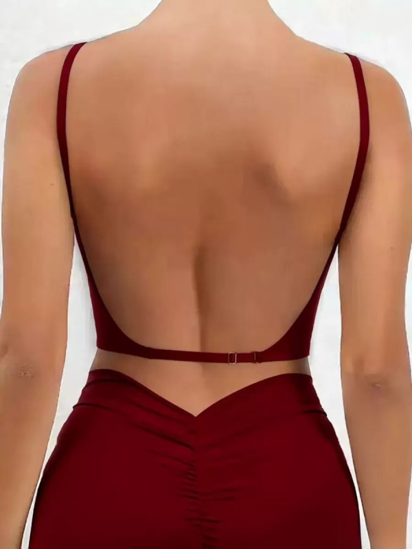 Sutien fără cusuri, fără spate, pentru femei, formă U subțire, halter, invizibil, purtare multiplă, în opt culori