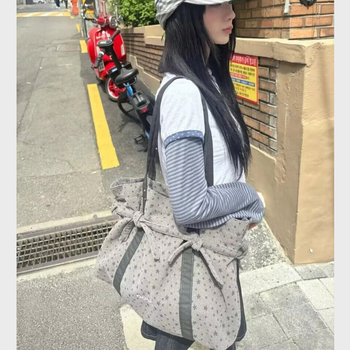 Aeae Koreai tote táska 26 — Új modell, Csillag mintás lányoknak, mindennapi és utazási vászon laptop táska vállon, nagy kapacitású