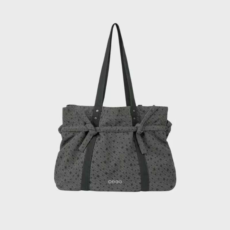 Aeae Koreai tote táska 26 — Új modell, Csillag mintás lányoknak, mindennapi és utazási vászon laptop táska vállon, nagy kapacitású