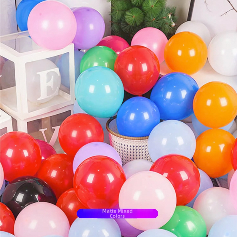 Balonașe din latex mat, 12 inch, 3.2 g, culori mixte, decor pentru zile de naștere și petreceri