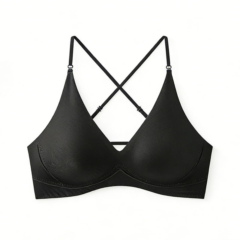 Bustier fără cusături, design cu spate deschis și lift invizibil, cupă 3/4, cupă modelată din latex, bretele fixe, căptușeală din elastan
