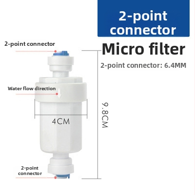 Filtru micro cu conexiune rapidă 2–3 minute pentru purificator de apă — prefiltru cu plasă din oțel inoxidabil pentru sediment și particule
