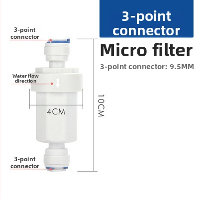 Filtru micro cu conexiune rapidă 2–3 minute pentru purificator de apă — prefiltru cu plasă din oțel inoxidabil pentru sediment și particule